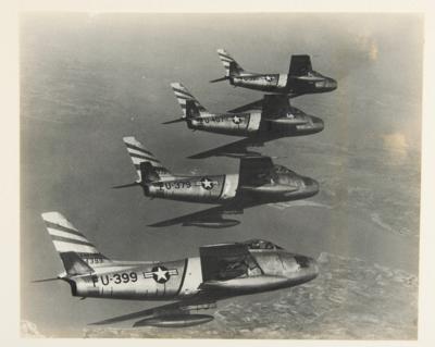 Lot #9238 Jim McDivitt's F-86 Sabre Photograph - Image 1