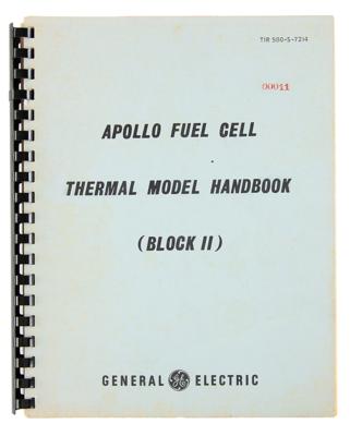 Lot #9597 Apollo Fuel Cell Thermal Model Handbook (Block II) - Image 1