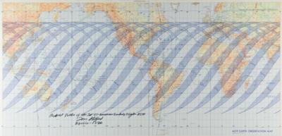 Lot #9749 Tom Stafford Signed ASTP Earth Observation Map - Image 1