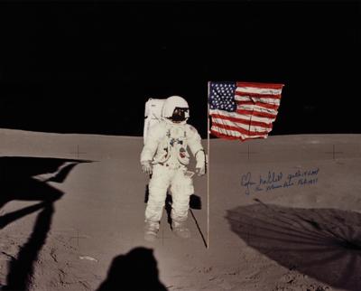 Lot #9431 Edgar Mitchell Signed Photograph - Image 1