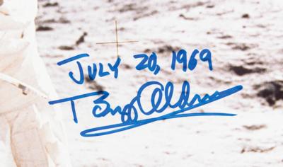 Lot #9279 Buzz Aldrin Signed Oversized Photograph - Image 2