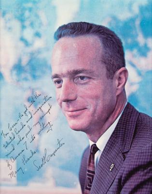 Lot #9099 Scott Carpenter Signed Photograph - Image 1