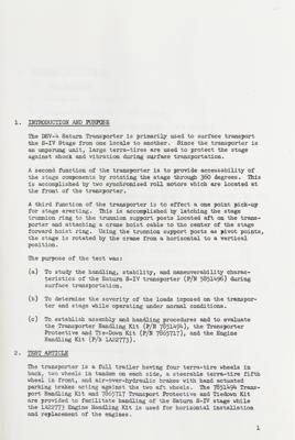 Lot #9605 Saturn S-IV Stage Transporter Report by Douglas Aircraft - Image 2