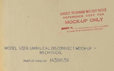Lot #9607 Saturn S-IVB Umbilical Blueprints - Image 9