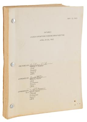 Lot #9609 Saturn V Rocket Launch Operations Working Group Report - Image 1