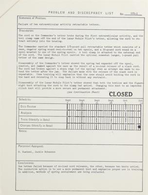 Lot #9463 Apollo 15 Problem and Discrepancy Lists - Image 5