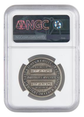 Lot #9372 Charles Conrad's Apollo 13 Flown Robbins Medallion - Image 2
