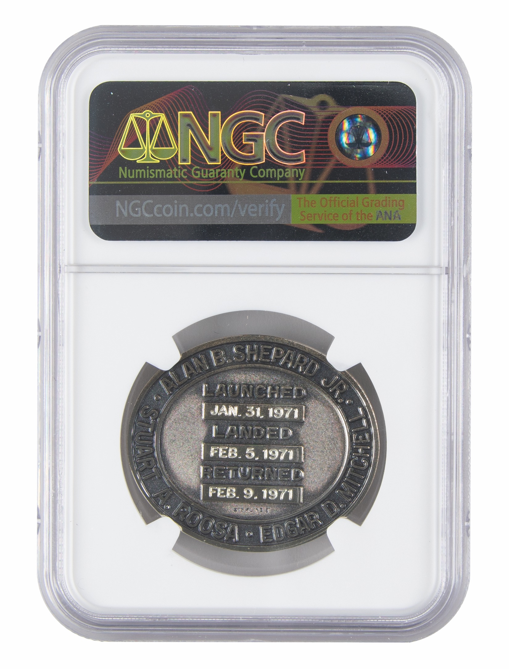 Lot #9425 Dave Scott's Apollo 14 Flown Robbins Medallion - Image 2