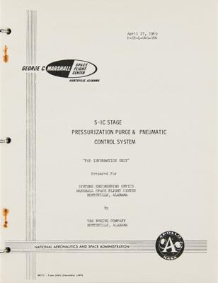 Lot #9621 Saturn V S-IC Stage Engine System (5) Manuals - Image 2