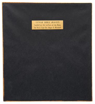 Lot #9422 Apollo 14 Flown Lunar Bible - Image 3
