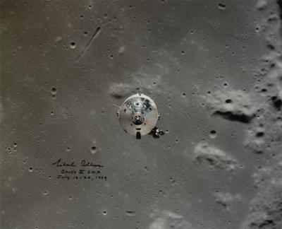 Lot #9285 Michael Collins Oversized Signed Photograph - Image 1