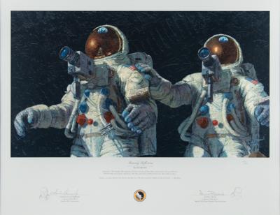 Lot #9356 Alan Bean and Charles Conrad Signed Lithograph: 'Heavenly Reflections' - Image 1
