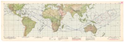 Lot #9213 James Lovell Signed Apollo 8 Earth Orbit Chart - Image 2