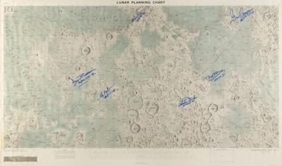 Lot #9571 Moonwalkers (6) Signed Lunar Planning Chart - Image 1