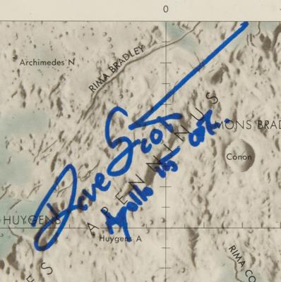 Lot #9571 Moonwalkers (6) Signed Lunar Planning Chart - Image 4