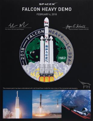 Lot #9890 SpaceX Falcon Heavy Flown Thread Patch