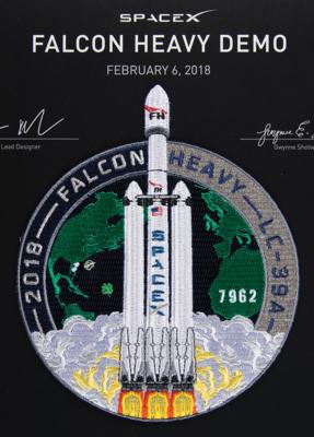 Lot #9890 SpaceX Falcon Heavy Flown Thread Patch Certificate - Image 2