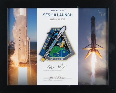 Lot #9895 SpaceX SES-10 Launch Employee Patch Presentation - Image 1