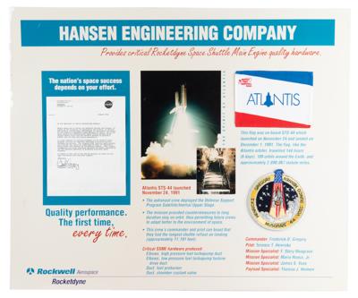Lot #9782 STS-44 Flown Flag - Image 1