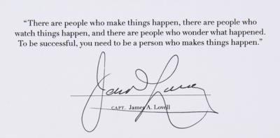 Lot #9393 James Lovell Signed Apollo 13 Patch Presentation - Image 2