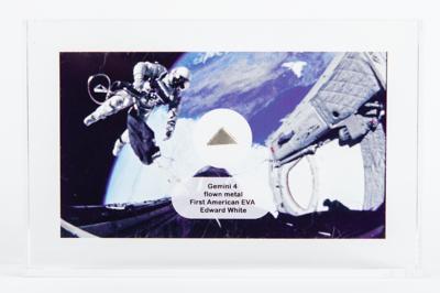 Lot #9147 Gemini 4 Metal Display (Attested as Flown) - Image 1