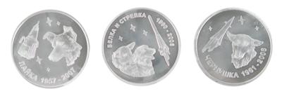Lot #9917 Russian Space Dog Coins - Image 1