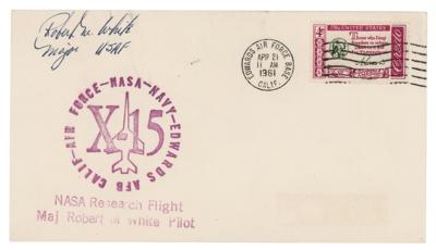 Lot #9060 Robert M. White Signed Cover - Image 1