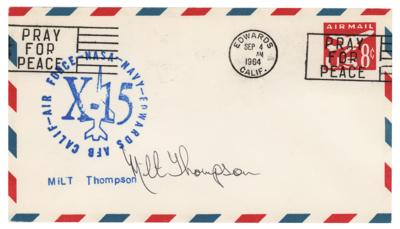 Lot #9061 Milt Thompson Signed Cover - Image 1