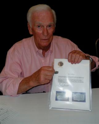 Lot #9132 Gene Cernan's Gemini 9 Flown Fliteline Medallion - Image 3
