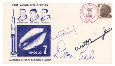 Lot #9188 Walt Cunningham's Apollo 7 Signed Launch Day Cover - Image 1