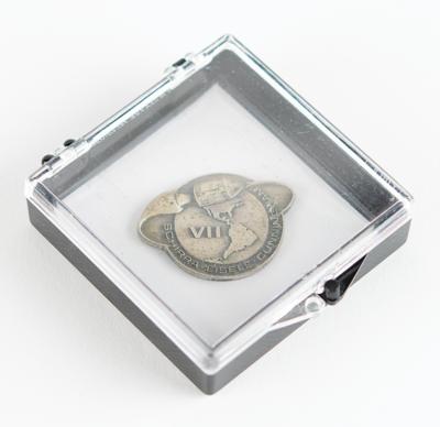 Lot #9178 Walt Cunningham's Apollo 7 Flown Robbins Medallion - Image 3