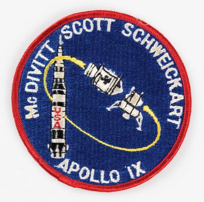 Lot #9228 Guenter Wendt's Apollo 9 Crew-Presented Patch - Image 1