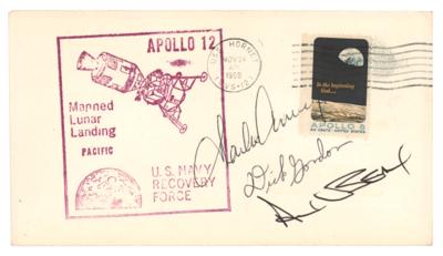 Lot #9359 Apollo 12 Signed Recovery Cover - Image 1