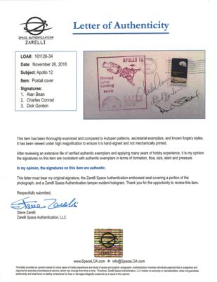 Lot #9359 Apollo 12 Signed Recovery Cover - Image 2