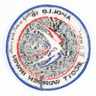 Lot #9454 Al Worden's Apollo 15 Flown 'Silver XV' Patch - Image 2