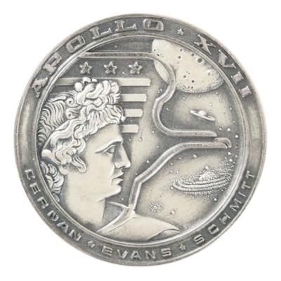 Lot #9529 Apollo 17 Unflown Robbins Medallion - Image 1