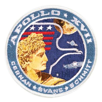 Lot #9557 Apollo 17 'HS' Initialed Crew Patch - Image 1