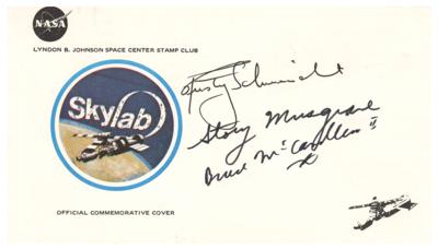 Lot #9727 Skylab 2 Backup Crew Signed Cover - Image 1