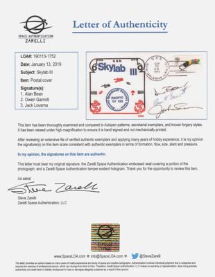 Lot #9730 Skylab 3 Signed Recovery Cover - Image 2