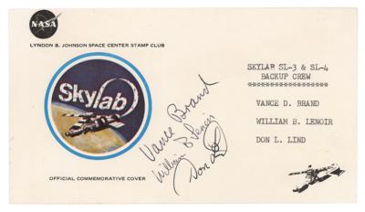 Lot #9731 Skylab 3 and 4 Backup Crew Signed Cover - Image 1