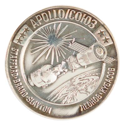 Lot #9744 Gerald Carr's Apollo-Soyuz Robbins Medallion - Image 1