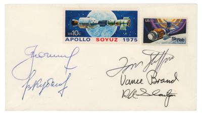 Lot #9753 Apollo-Soyuz Signed Cover - Image 1