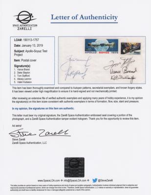 Lot #9753 Apollo-Soyuz Signed Cover - Image 2