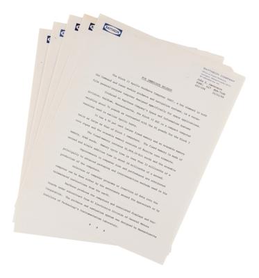 Lot #9179 Apollo 7 Raytheon Mission Analyzer Press Kit - Image 4