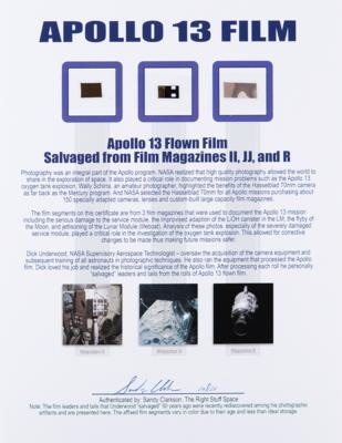 Lot #9383 Apollo 13 Film (Attested as Flown) - Image 1