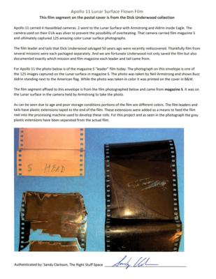 Lot #9322 Apollo 11 Lunar Surface Film (Attested as Flown) - Image 3