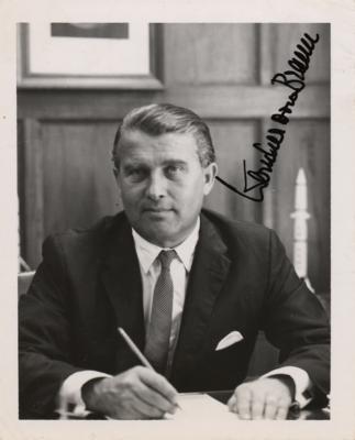 Lot #9689 Wernher von Braun Signed Photograph - Image 1
