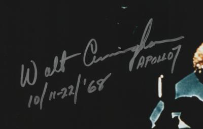 Lot #9190 Walt Cunningham Oversized Signed Photograph - Image 2