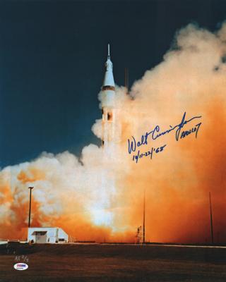 Lot #9191 Walt Cunningham Oversized Signed Photograph - Image 1