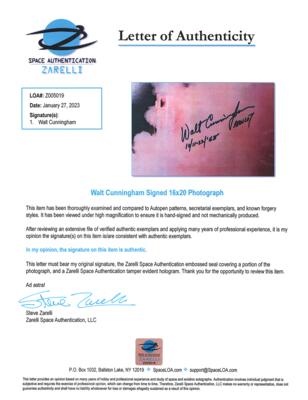 Lot #9191 Walt Cunningham Oversized Signed Photograph - Image 3